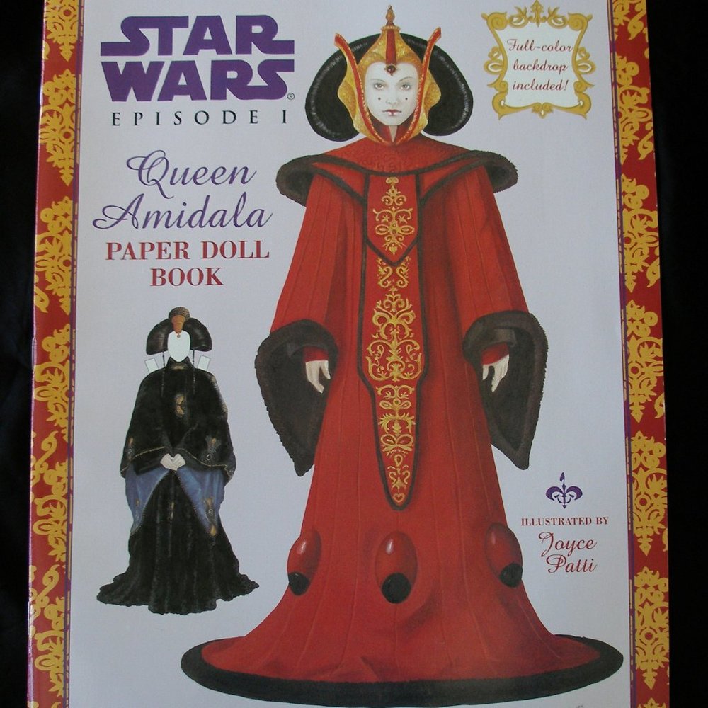 Star Wars Queen Amidala Paperdoll Book Naboo Episode 1 New Uncut 1999